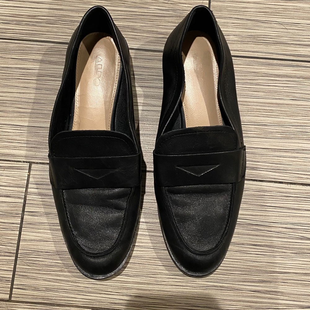 Aldo black loafers